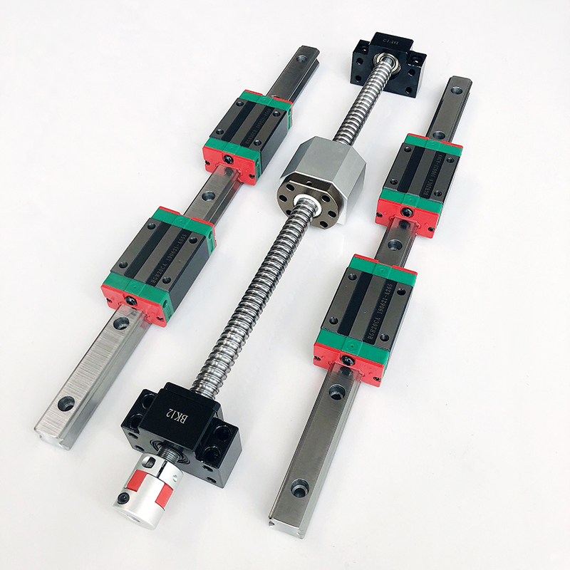 Hgr20 Linear Guide Rail Ballscrew Set - 2 set HGR20 HGR15 Linear Guide